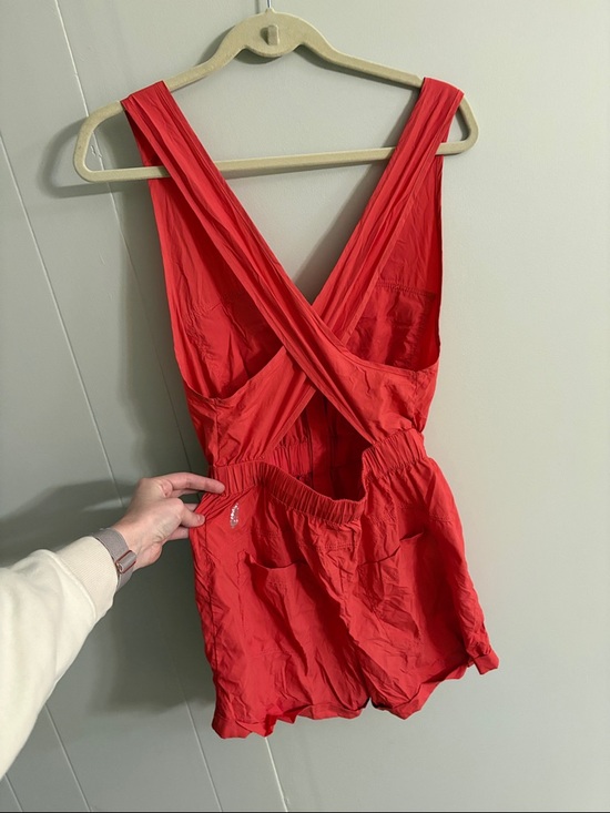 NEW FP Movement Noiseless Back On Trek Shortsie Extra Small Orange - Picture 6 of 6